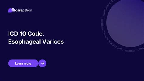 esophageal varices icd 10 code